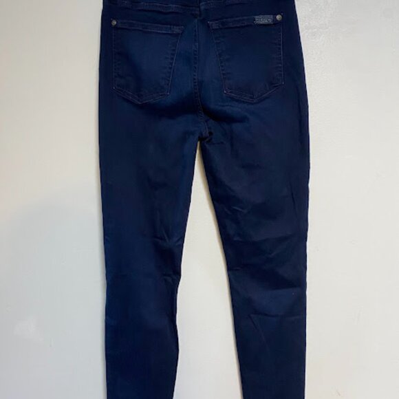7 For All Mankind Aubrey Dark Wash Women's Skinny Jeans Size 27 - Picture 10 of 13